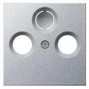 Накладка TV-FM-(SAT) розетки System 55 Gira алюминий