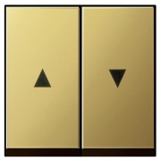 Клавиша 2-ая жалюзийная со стрелками System 55 Gira латунь