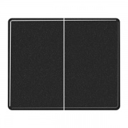 Клавиша 2-ая для двухклавишного выключателя или кнопки Jung SL500 Черный