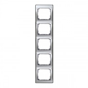 Рамка для вертикальной установки 5-ая Jung SL500 Серебро