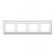 Рамка для горизонтальной установки 4-ая Jung SL500 Белый