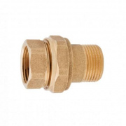 Сгон прямой ITAP 161G - 1" (ВР/НР, латунь без покрытия, с уплотнительным кольком)