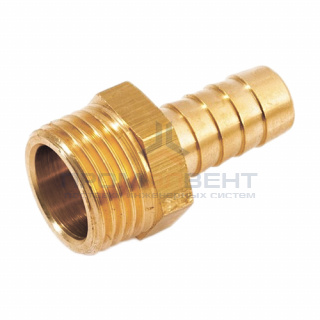 Штуцер комбинированный с наружной резьбой STOUT - 1/2" x 18 мм (латунь без покрытия)