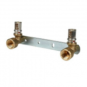 Водорозетка двойная STOUT - 20 x 1/2" (прессовая, для металлопластиковых труб)