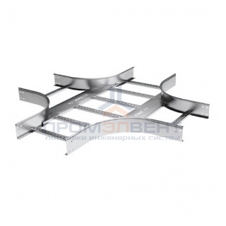 Х-ответвитель 80х600 R300, нержавеющий